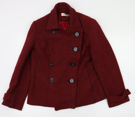 Monaco Womens Red   Jacket Coat Size 12