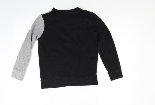 F&F Boys Black  Jacquard Pullover Sweatshirt Size 9-10 Years  - San Francisco