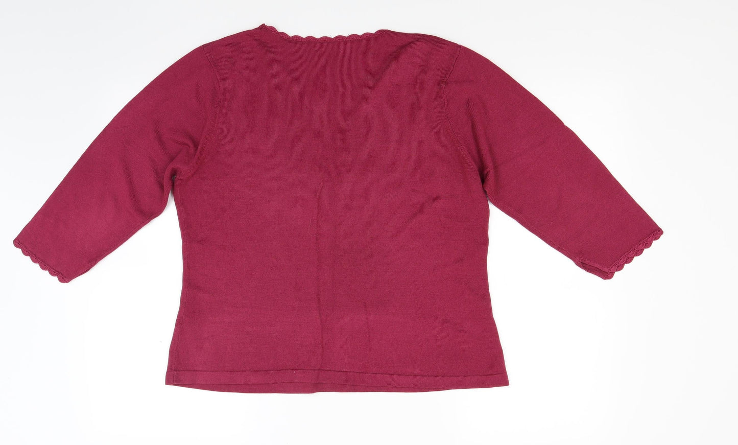 BHS Womens Red  Knit Pullover Jumper Size 16