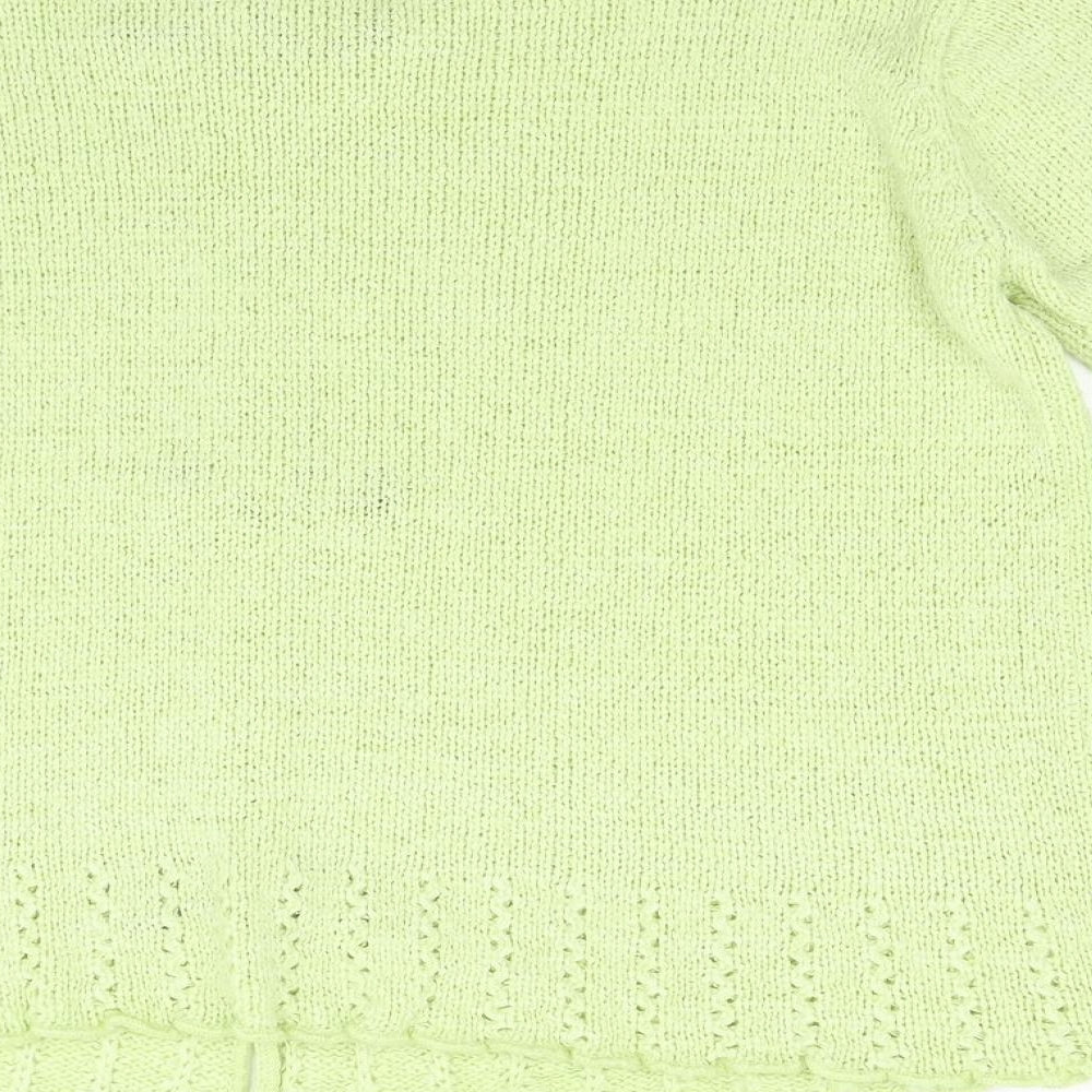 Anne Marie Womens Green  Knit Pullover Jumper Size M