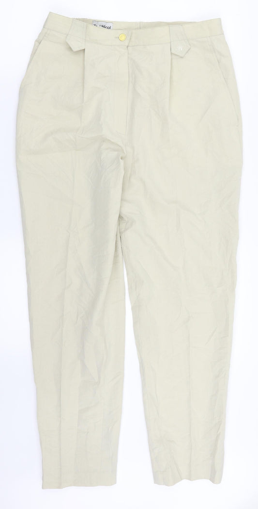 Ted Nicol Womens Beige   Cargo Trousers Size 38 in L28 in