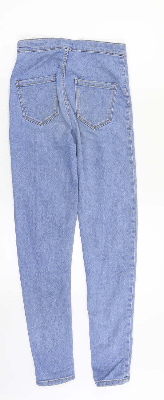 Topshop Womens Blue  Denim Skinny Jeans Size 25 in L30 in