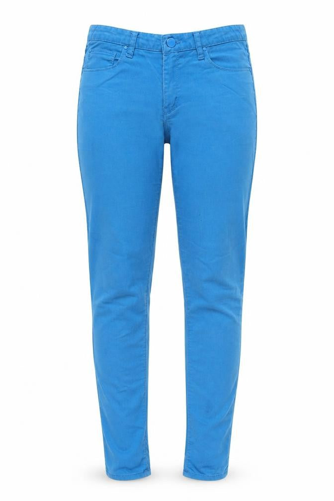 Front view of Primark women’s blue skinny jeans, size UK 10, 31-inch leg