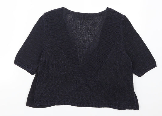 Per Una Womens Blue   Cardigan Jumper Size 14