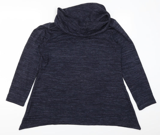 Jones Womens Blue   Pullover Sweatshirt Size M