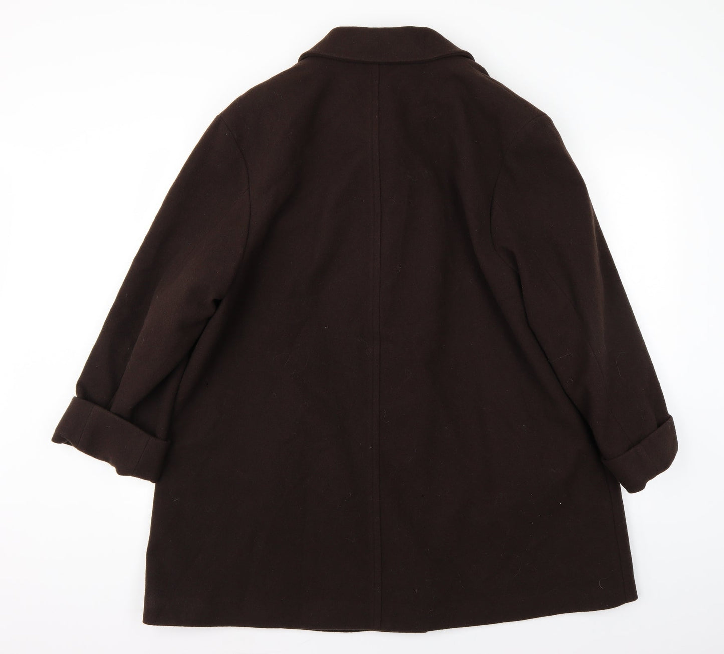 Preworn Womens Brown   Jacket Coat Size 16