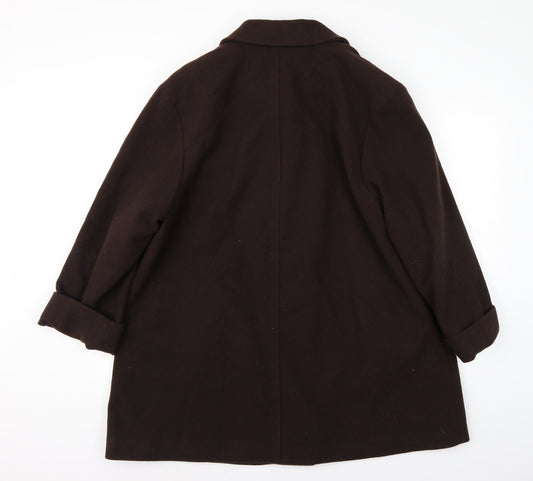Preworn Womens Brown   Jacket Coat Size 16