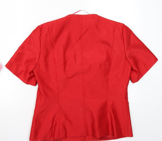 Roman Womens Red   Jacket Coat Size 14