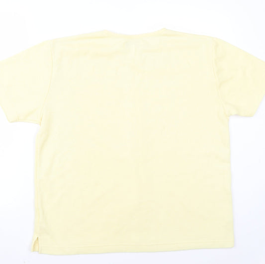 Original clothing  Womens Yellow   Basic T-Shirt Size 14