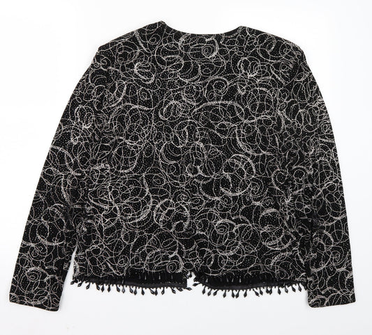 MSK Womens Black   Cardigan Jumper Size L