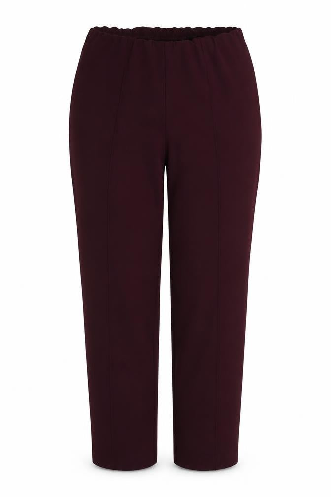 Front view of Classics women’s purple trousers, size UK 14, 27-inch leg