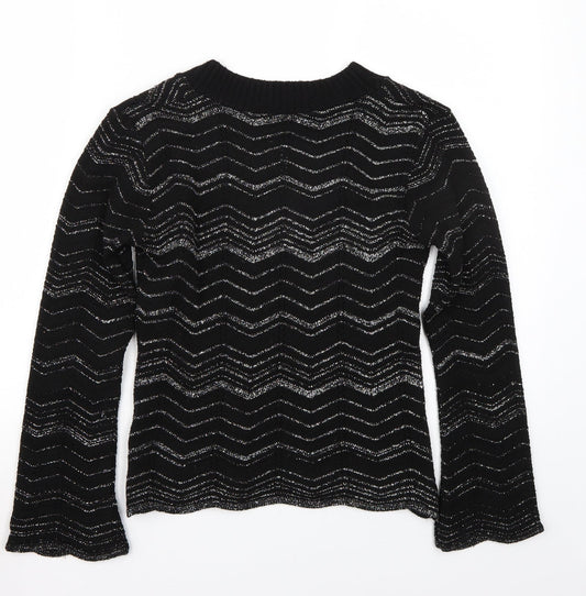 Select Womens Black   Pullover Jumper Size M