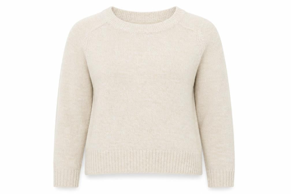 Front view of H&M women’s beige jumper, size S