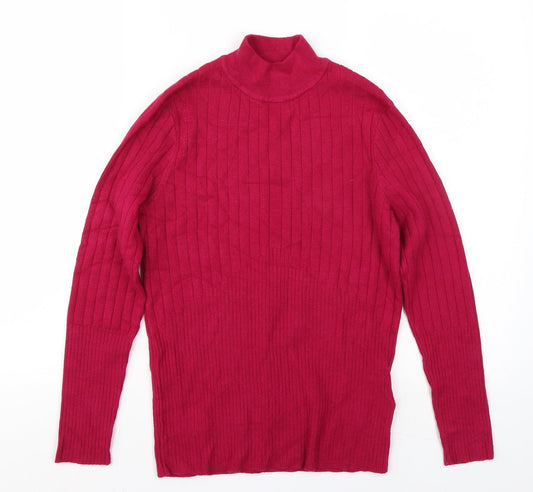 Marks and Spencer Womens Pink  Rayon Pullover Jumper Size 12