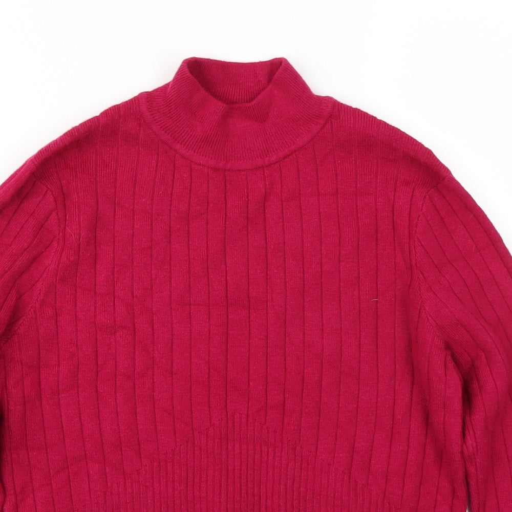 Marks and Spencer Womens Pink  Rayon Pullover Jumper Size 12