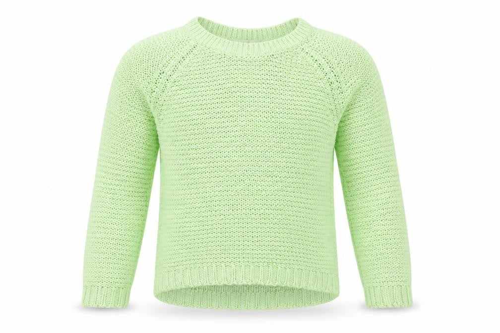 Front view of Preworn girls’ green jumper, size 10, years