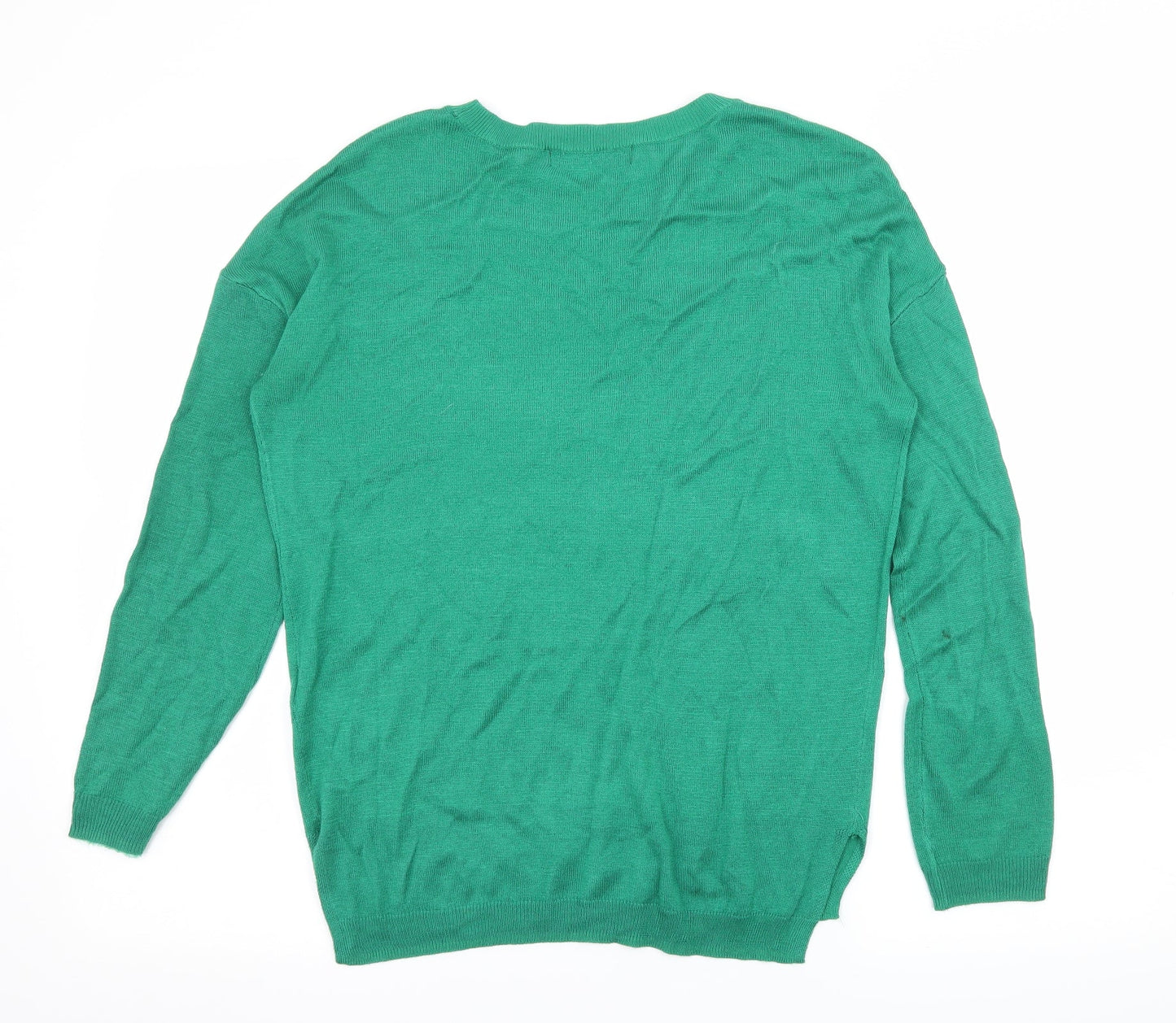 Marks and Spencer Womens Green  Knit Pullover Jumper Size S