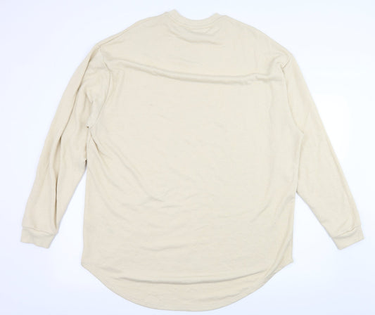 ASOS Womens Ivory  Jersey Pullover Sweatshirt Size M