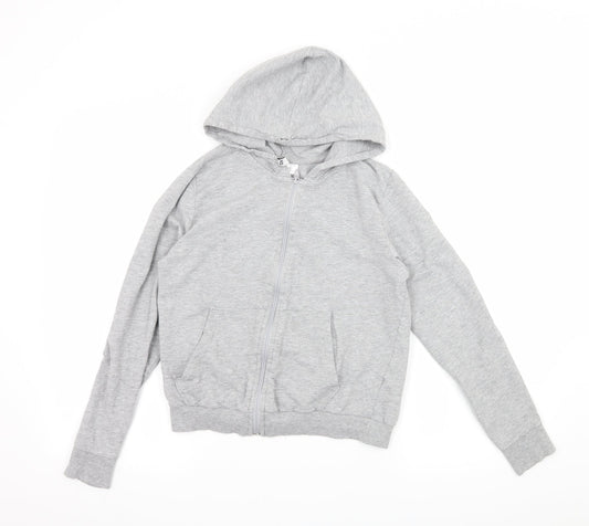 Divided by H&M Womens Grey  Jersey Full Zip Hoodie Size XS