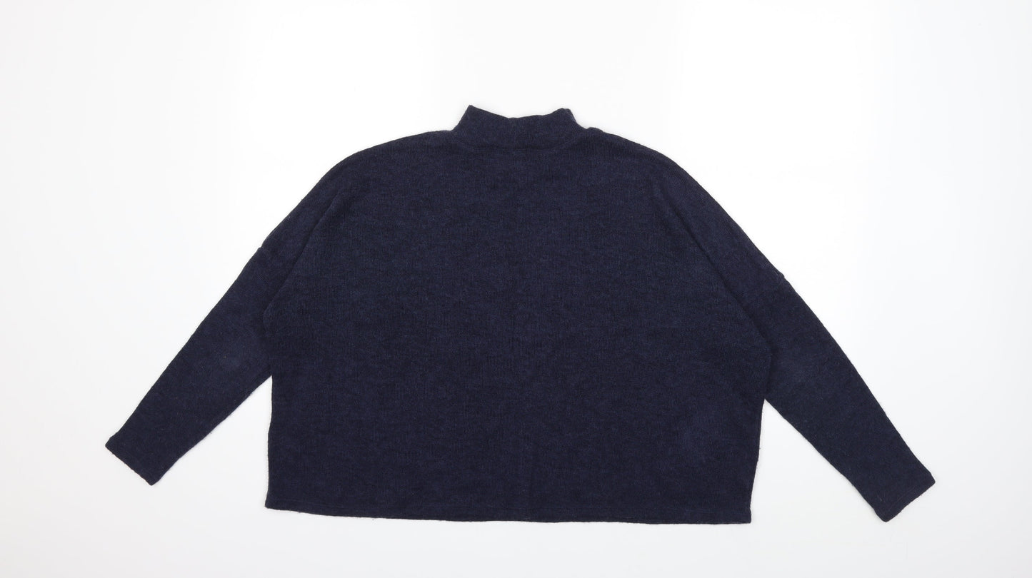 H&M Womens Blue  Knit Pullover Jumper Size XS