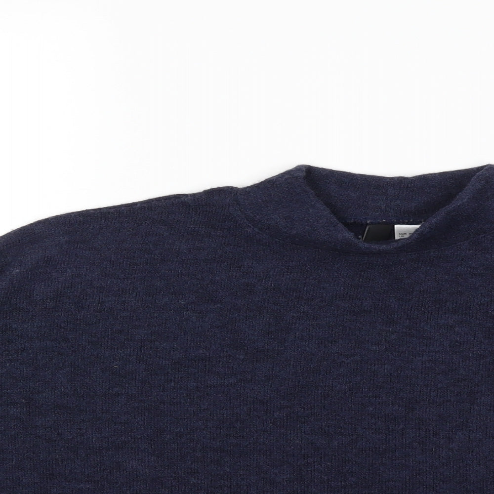 H&M Womens Blue  Knit Pullover Jumper Size XS