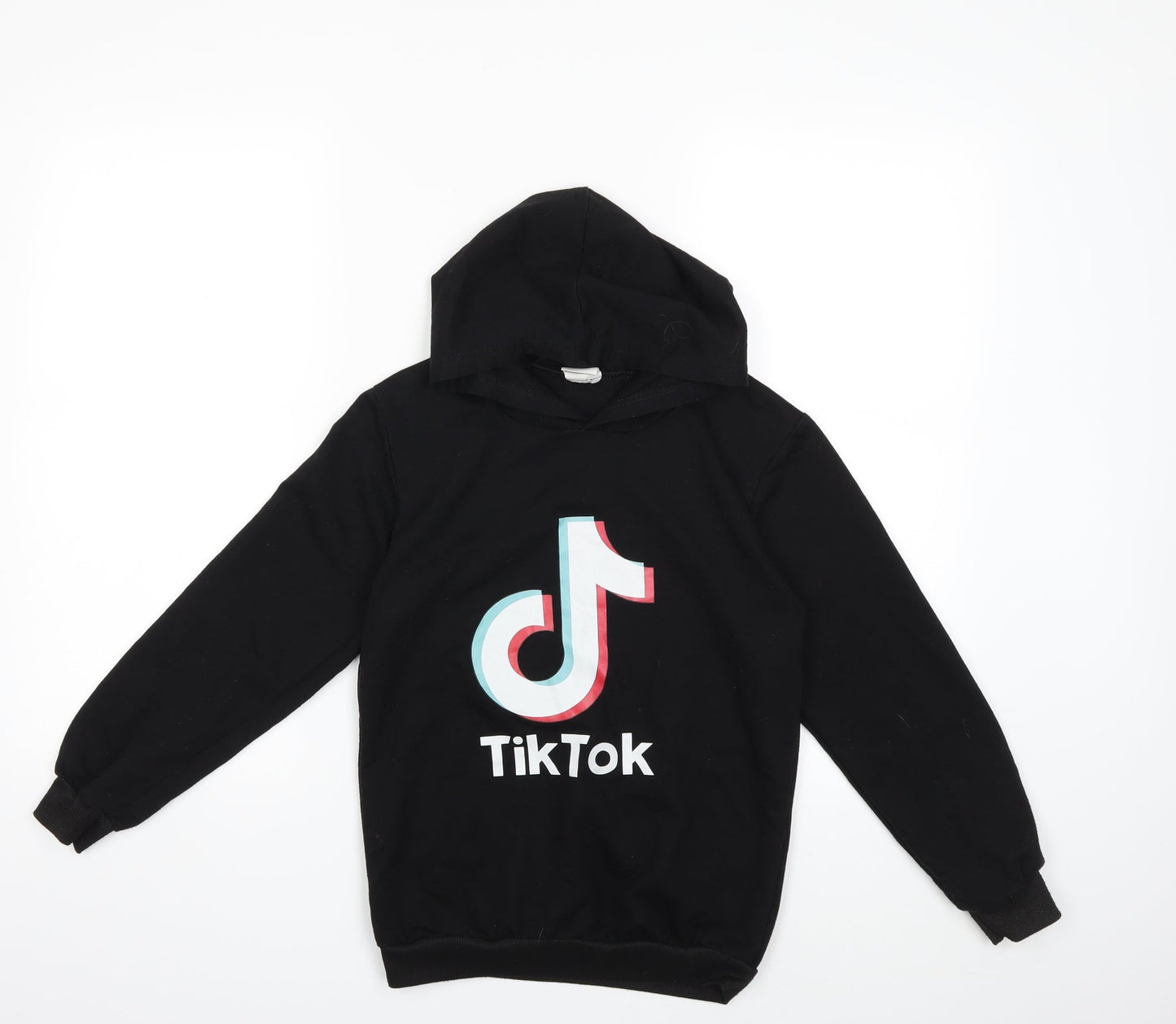 TikTok Boys Black   Pullover Hoodie Size 11 Years