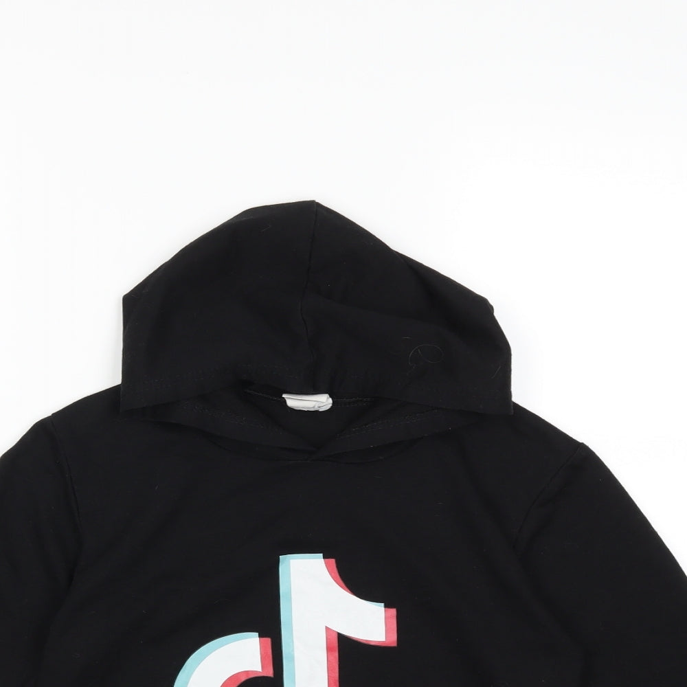 TikTok Boys Black   Pullover Hoodie Size 11 Years