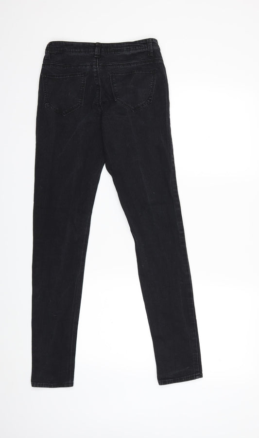 Denim & Co. Womens Black  Denim Skinny Jeans Size 8 L29 in