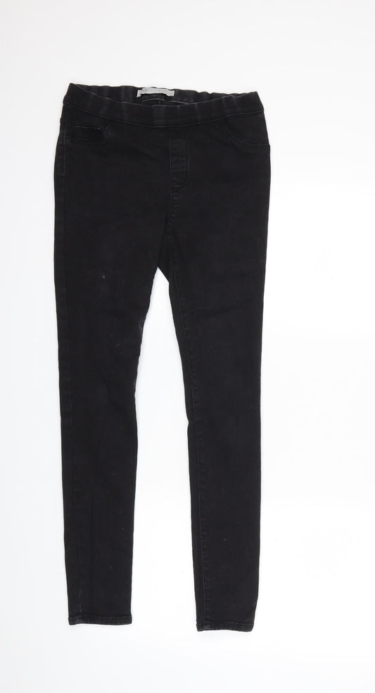 George Womens Black  Denim Skinny Jeans Size 10 L28 in
