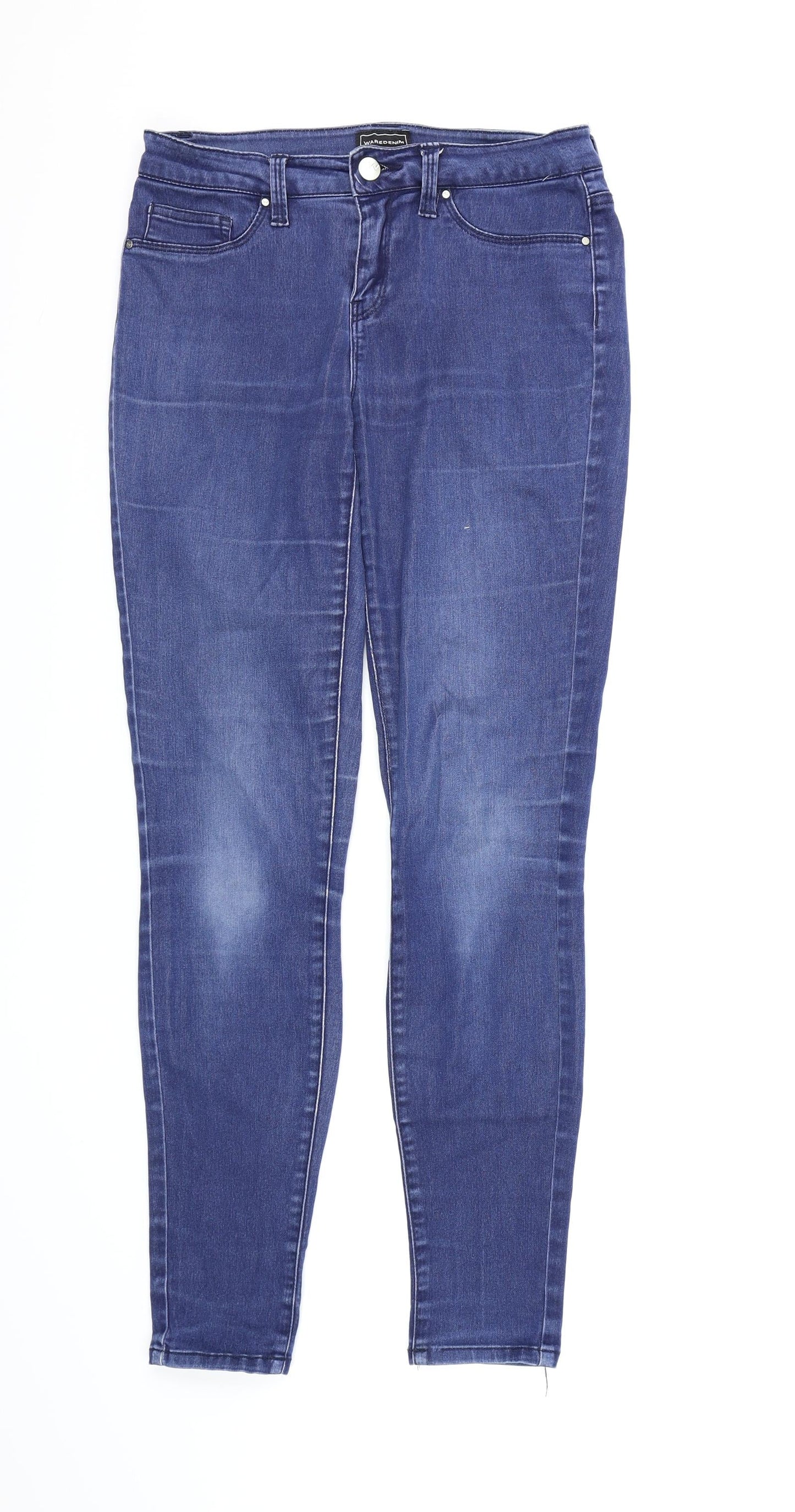 Waredenim Womens Blue  Denim Skinny Jeans Size 10 L27 in