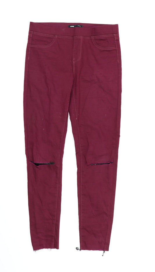 Sinsay Womens Purple  Denim Jegging Jeans Size S L27 in
