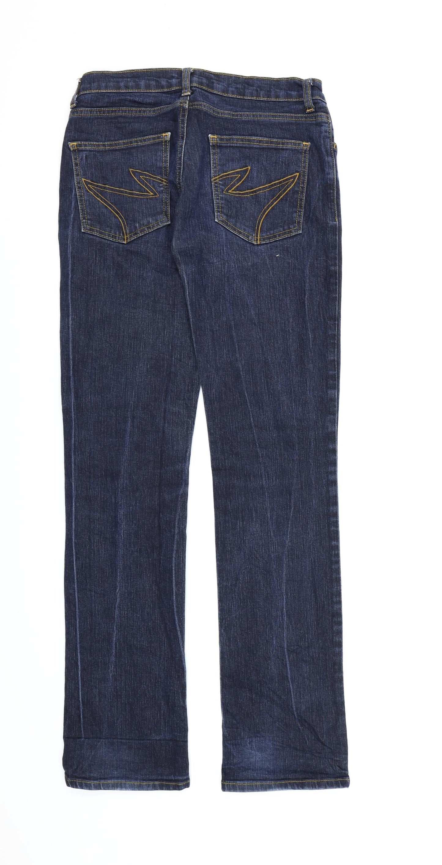 Shakira Womens Blue  Denim Straight Jeans  L32 in