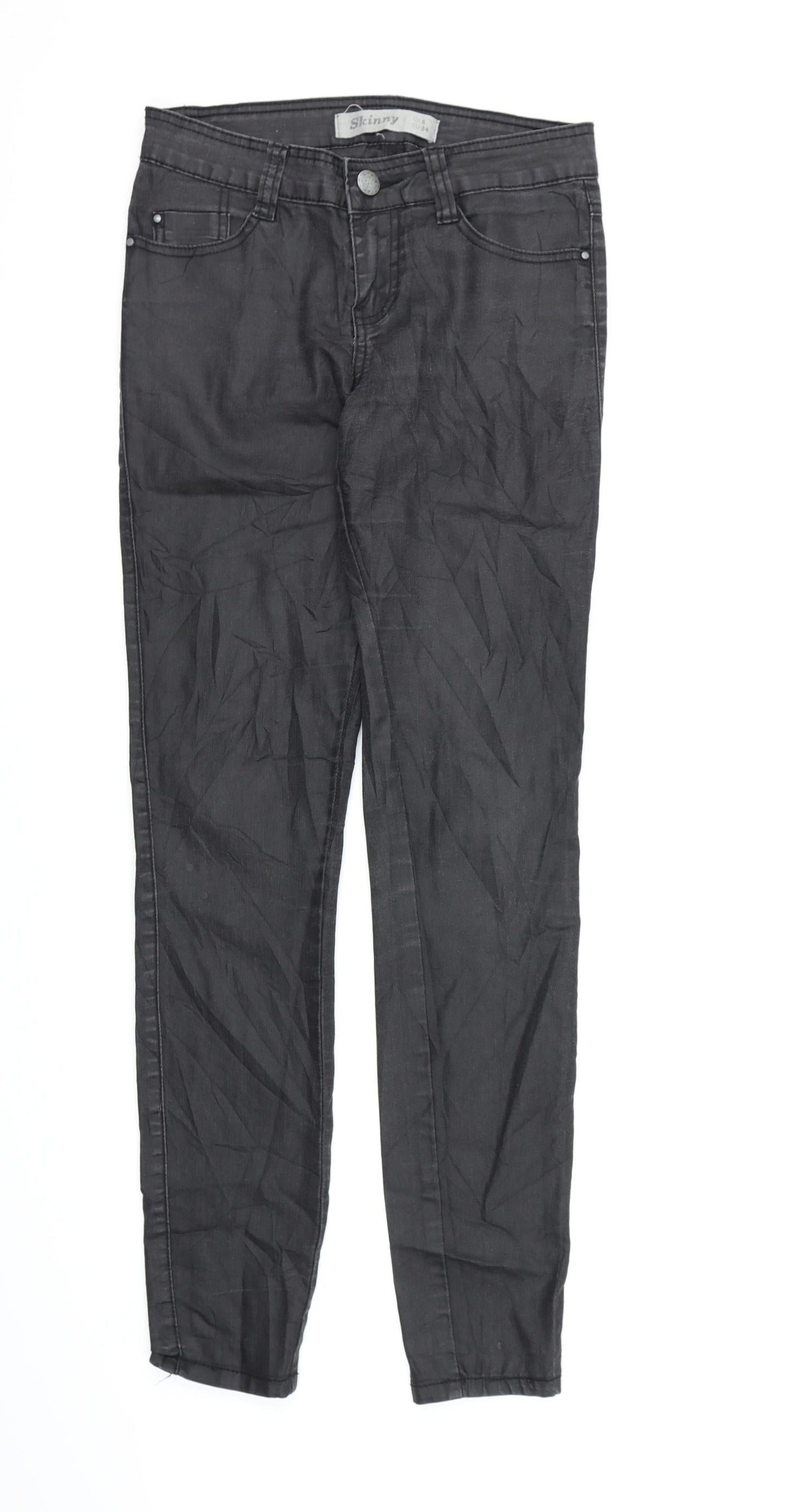New Look Womens Black  Denim Skinny Jeans Size 6 L30 in