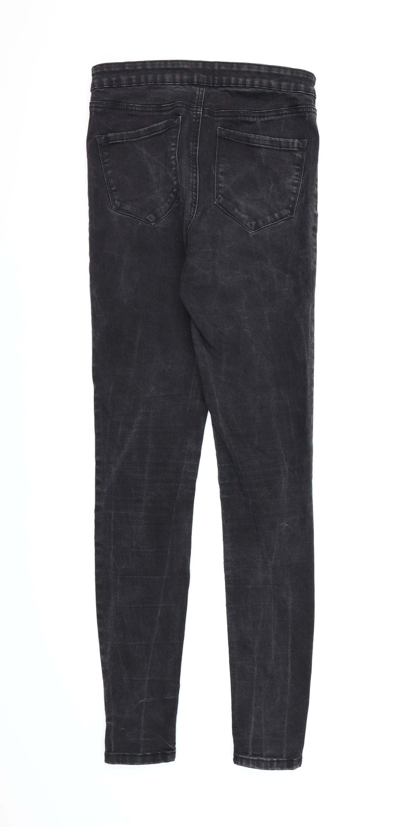 Denim co Womens Black  Denim Skinny Jeans Size 12 L30 in
