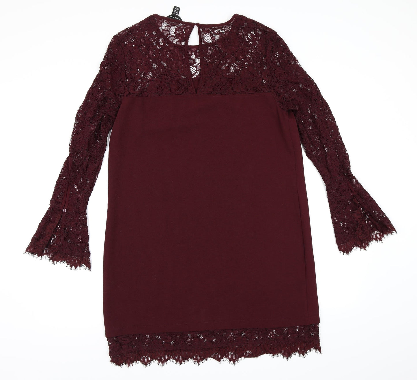 New Look Womens Purple  Lace A-Line  Size 14