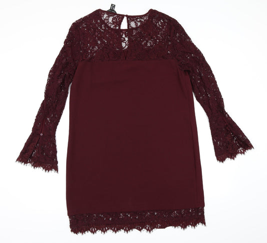 New Look Womens Purple  Lace A-Line  Size 14