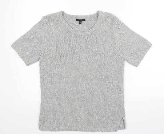 Papaya Womens Grey  Knit Pullover Jumper Size 12