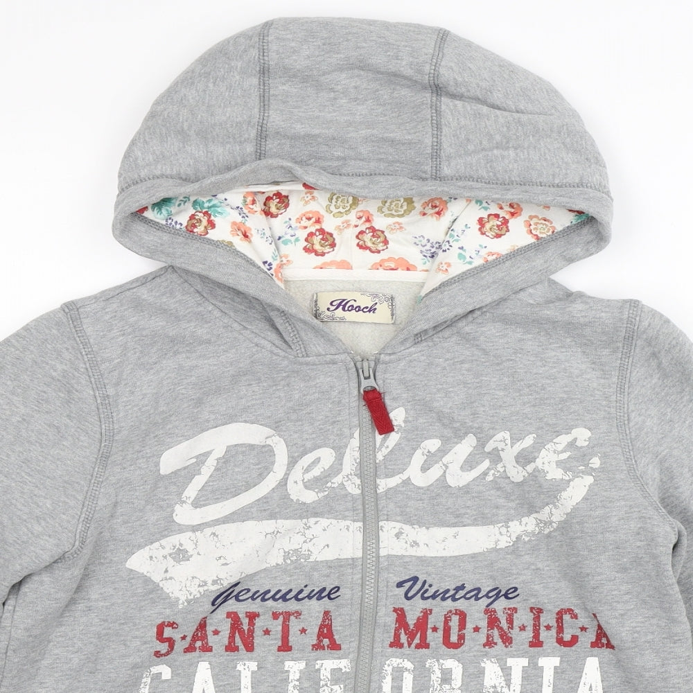HOOCH Womens Grey   Full Zip Hoodie Size S