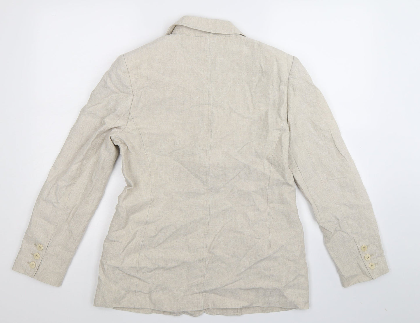 Platinum Womens Beige   Jacket Blazer Size 14
