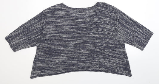 Saloos Womens Blue   Pullover Jumper Size 16  - Crop