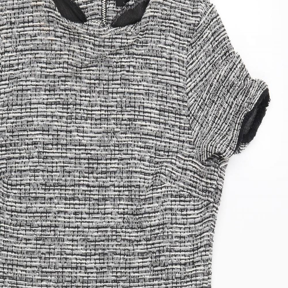 New Look Womens Black Geometric  Shift  Size 10