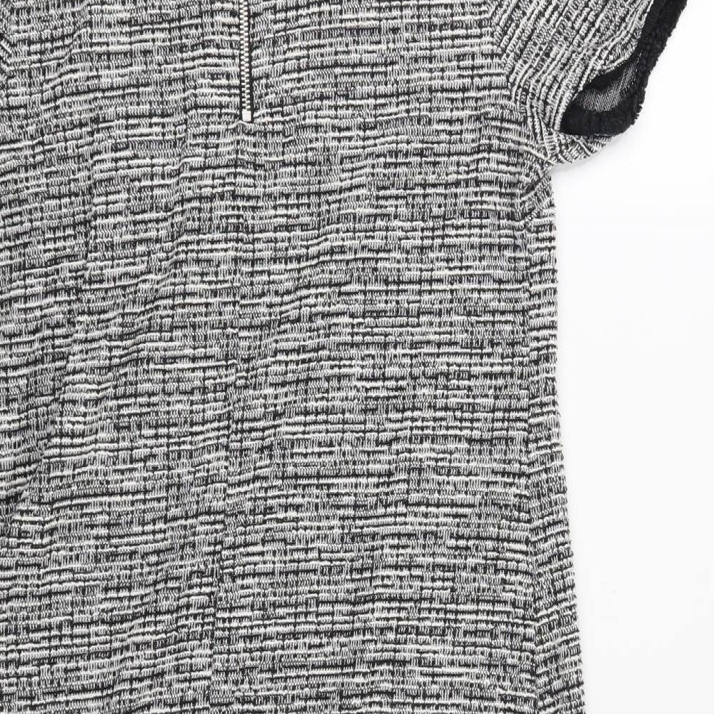 New Look Womens Black Geometric  Shift  Size 10