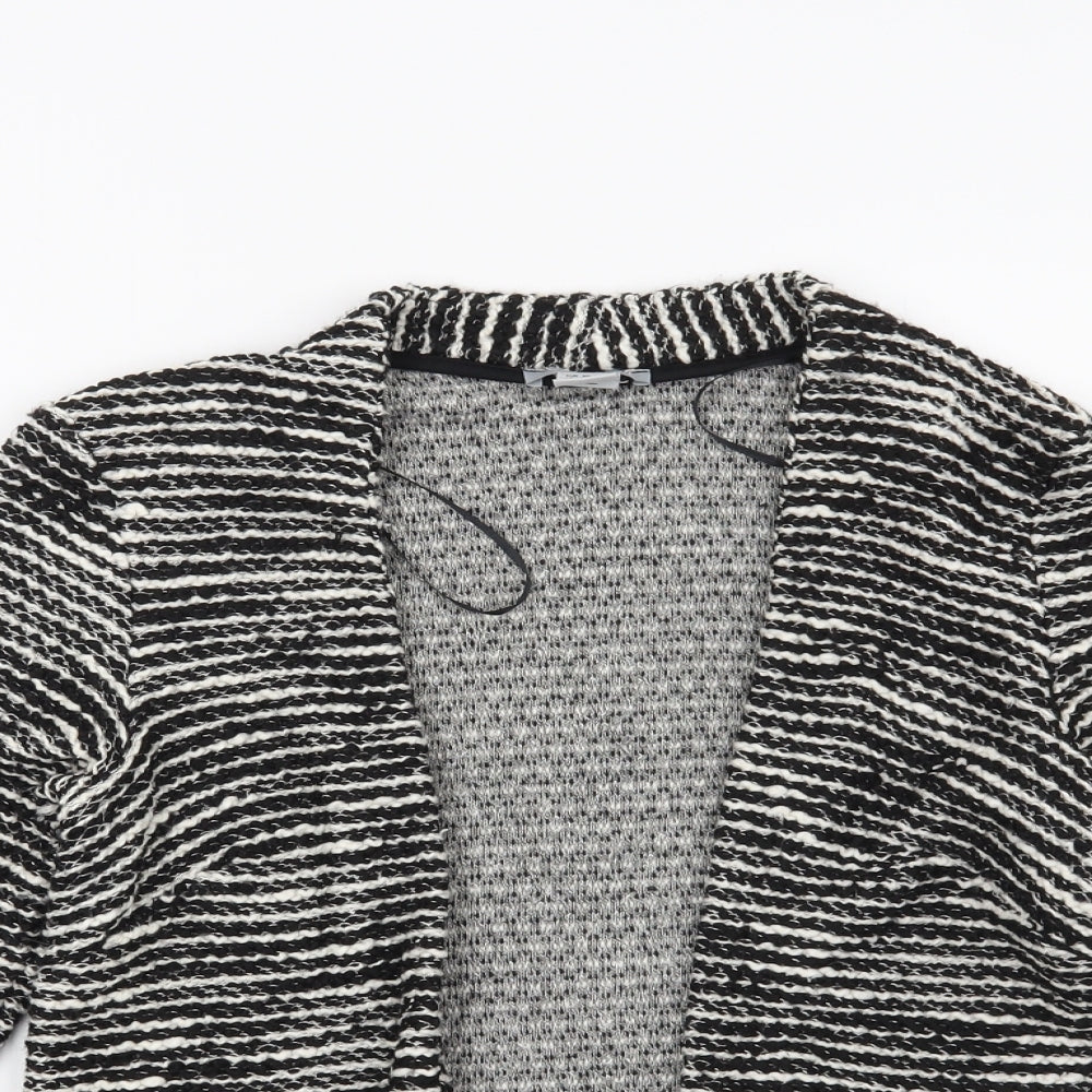 H&M Womens Black Striped  Jacket Blazer Size XS
