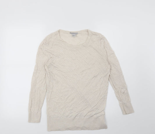 H&M Womens Beige   Pullover Jumper Size M