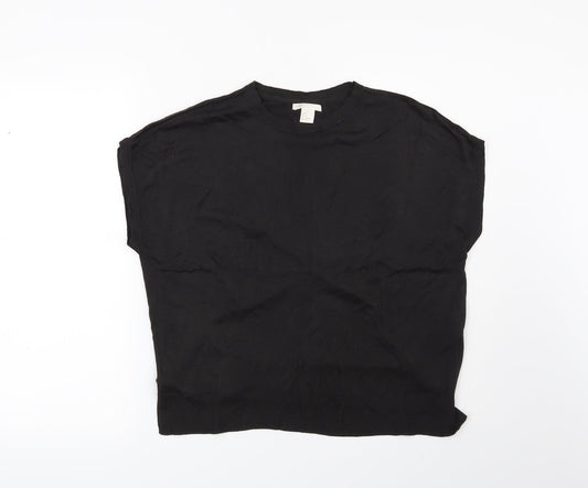 H&M Womens Black   Pullover Jumper Size S