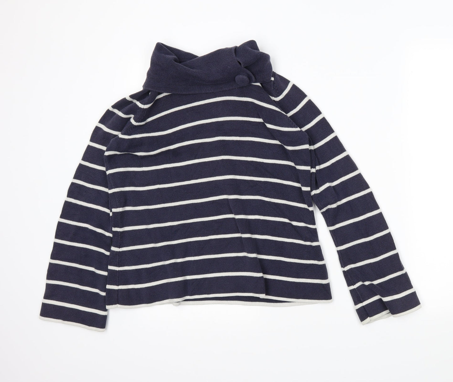 Garfield & Marks Womens Blue Striped  Pullover Jumper Size 14