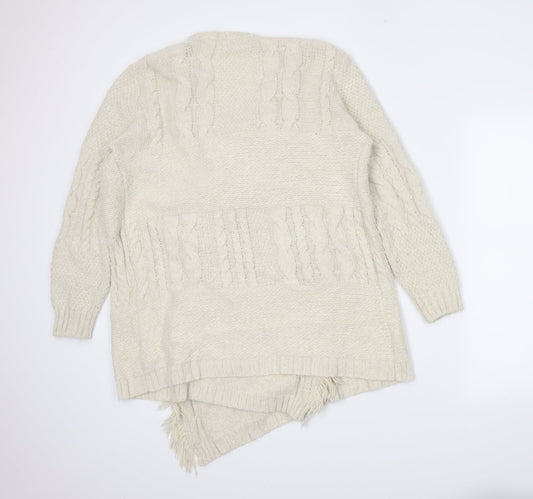 NEXT Womens Beige   Wrap Jumper Size M