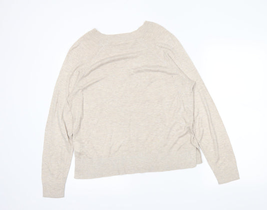 H&M Womens Ivory   Tunic Jumper Size L