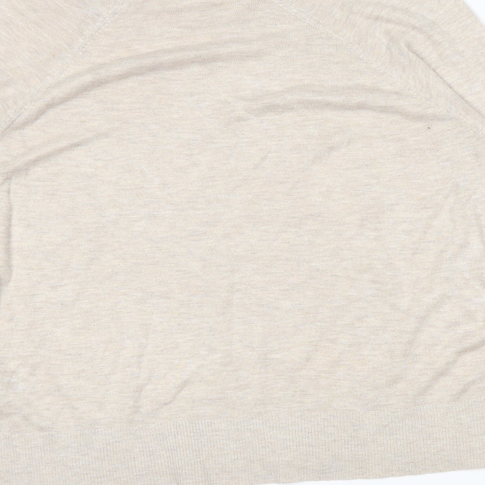 H&M Womens Ivory   Tunic Jumper Size L