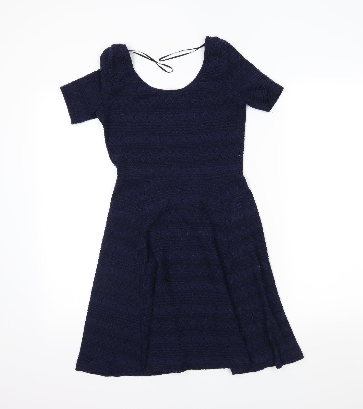 H&M Womens Blue   Skater Dress  Size XS